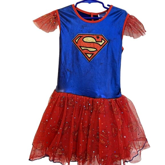 DC Superheroes Supergirl Child Costume SZ Medium (8-10) Tutu Dress Rubie's - Picture 1 of 7